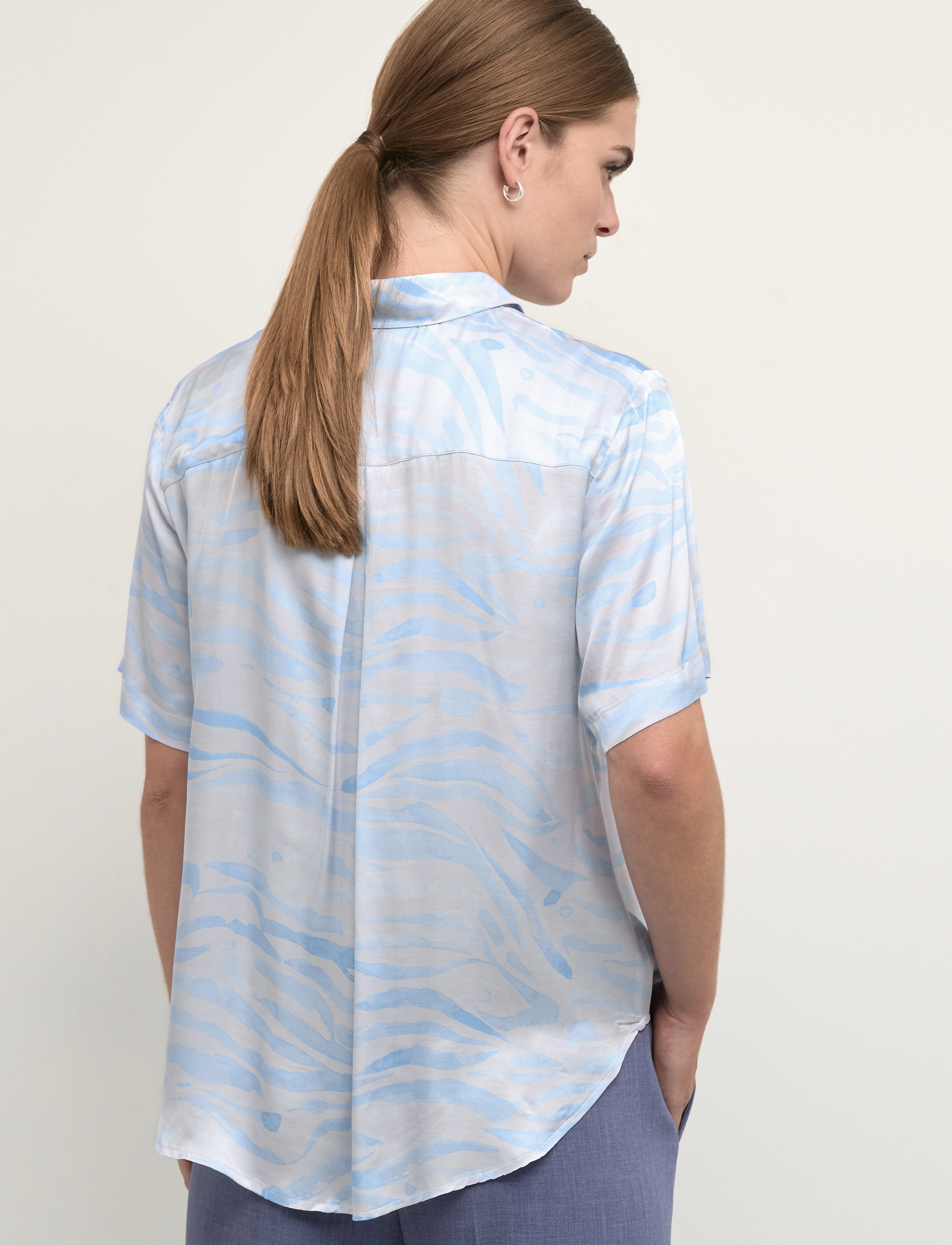 Karen By Simonsen - InesKB SS Shirt - lyhythihaiset puserot - ocean wave - 4