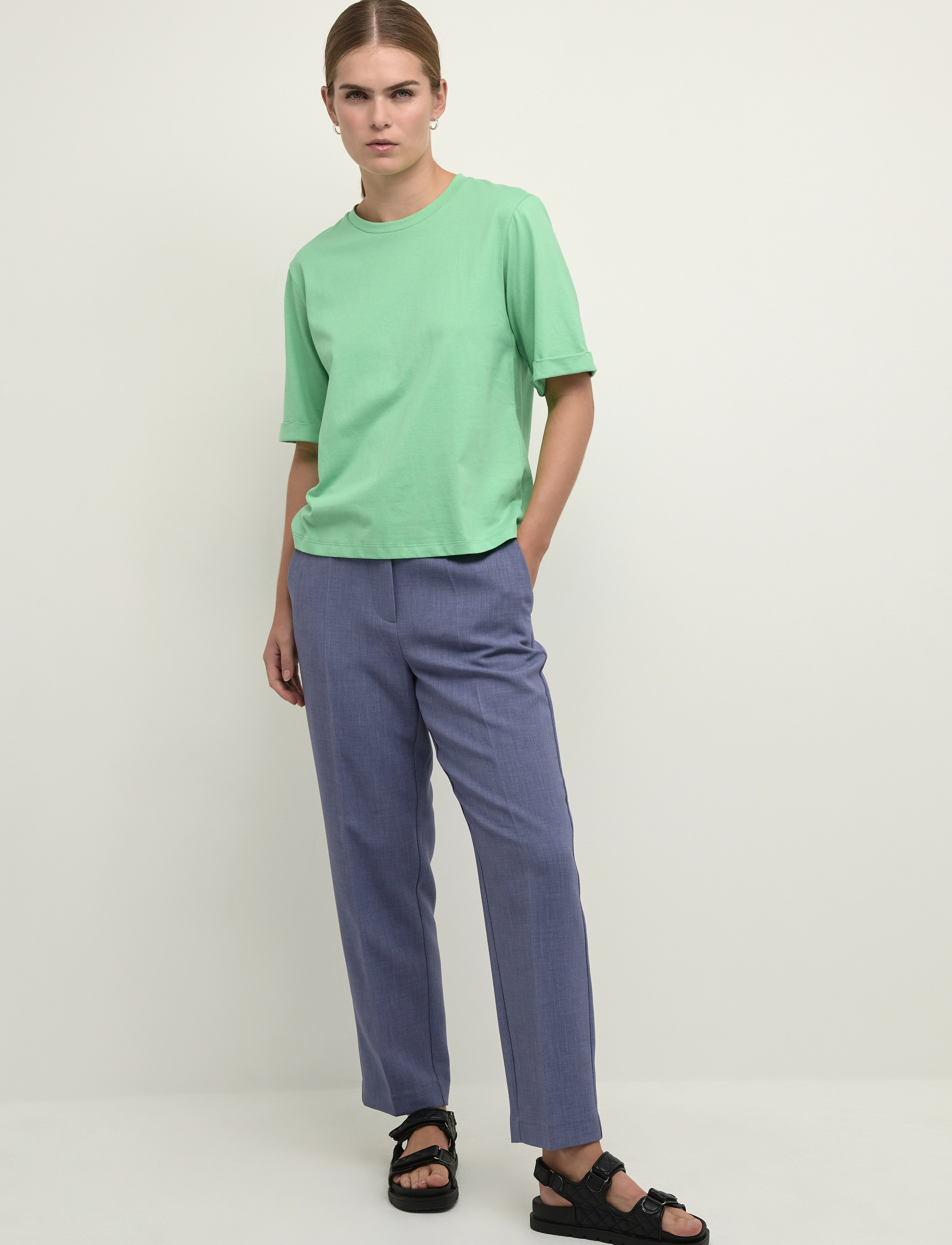 Karen By Simonsen - IvanaKB Tee - jade cream - 3