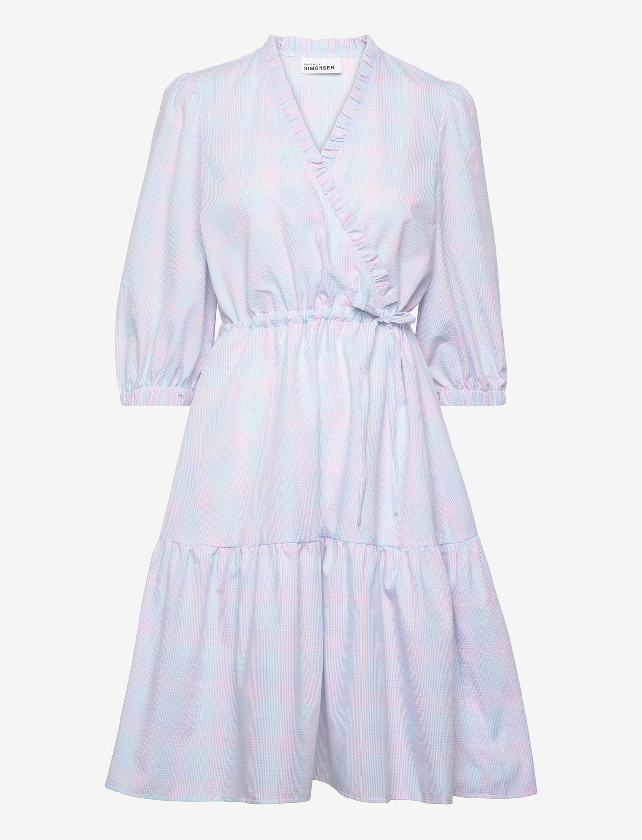 Karen By Simonsen - IvetteKB Dress - sommerkjoler - pink multi check - 1