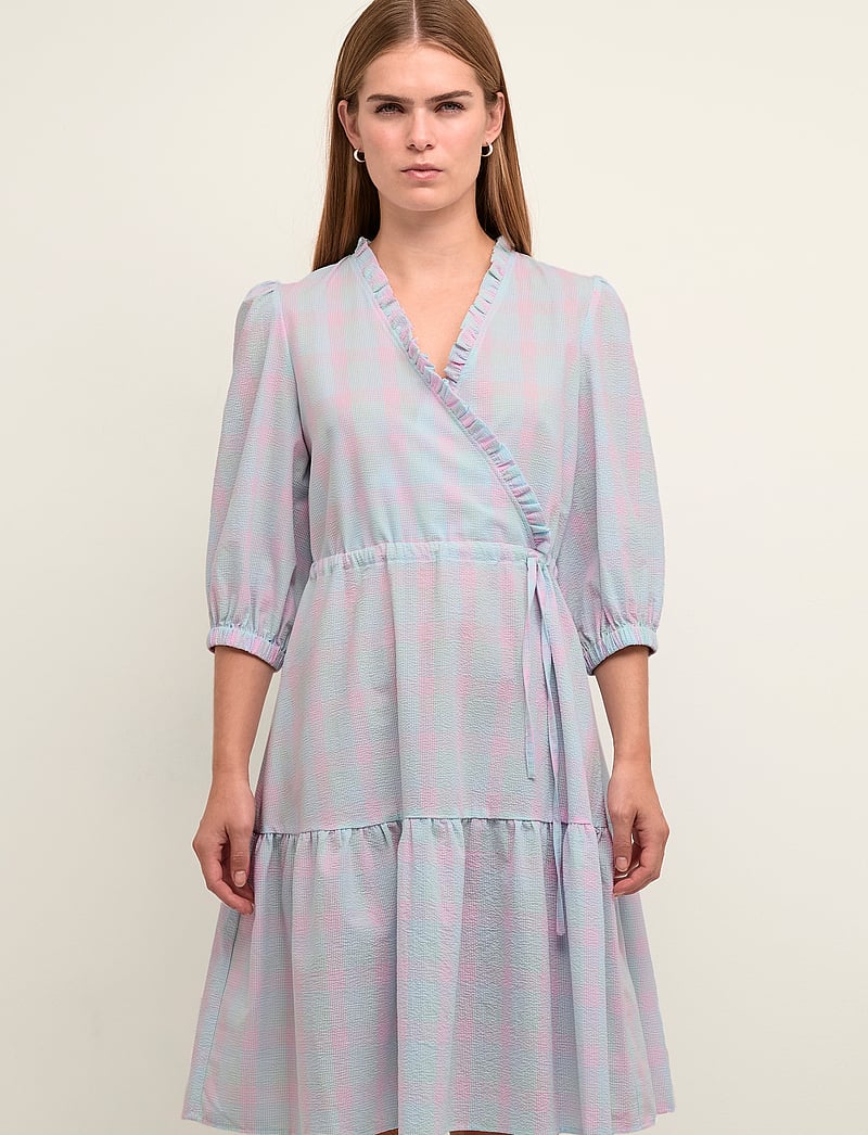 Karen By Simonsen - IvetteKB Dress - sommerkleider - pink multi check - 0