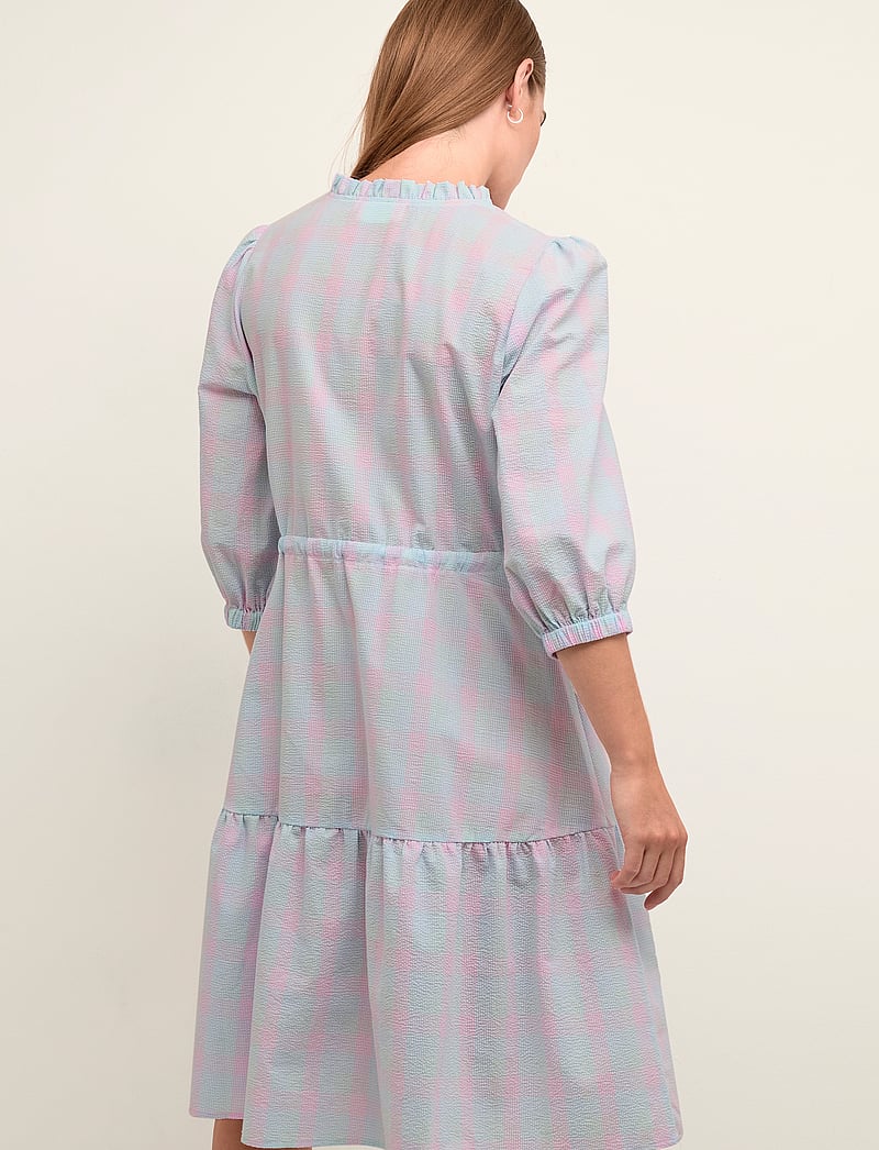 Karen By Simonsen - IvetteKB Dress - sommerkleider - pink multi check - 4