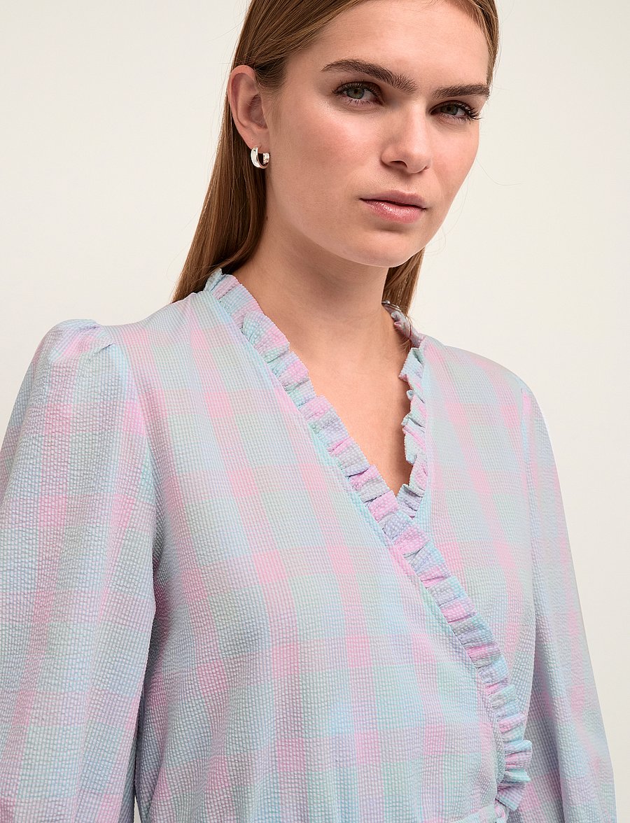 Karen By Simonsen - IvetteKB Dress - pink multi check - 5