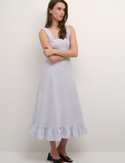 Karen By Simonsen - IvetteKB Long Dress - summer dresses - pink multi check - 2
