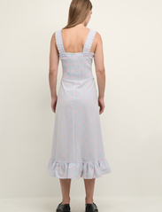 Karen By Simonsen - IvetteKB Long Dress - summer dresses - pink multi check - 4
