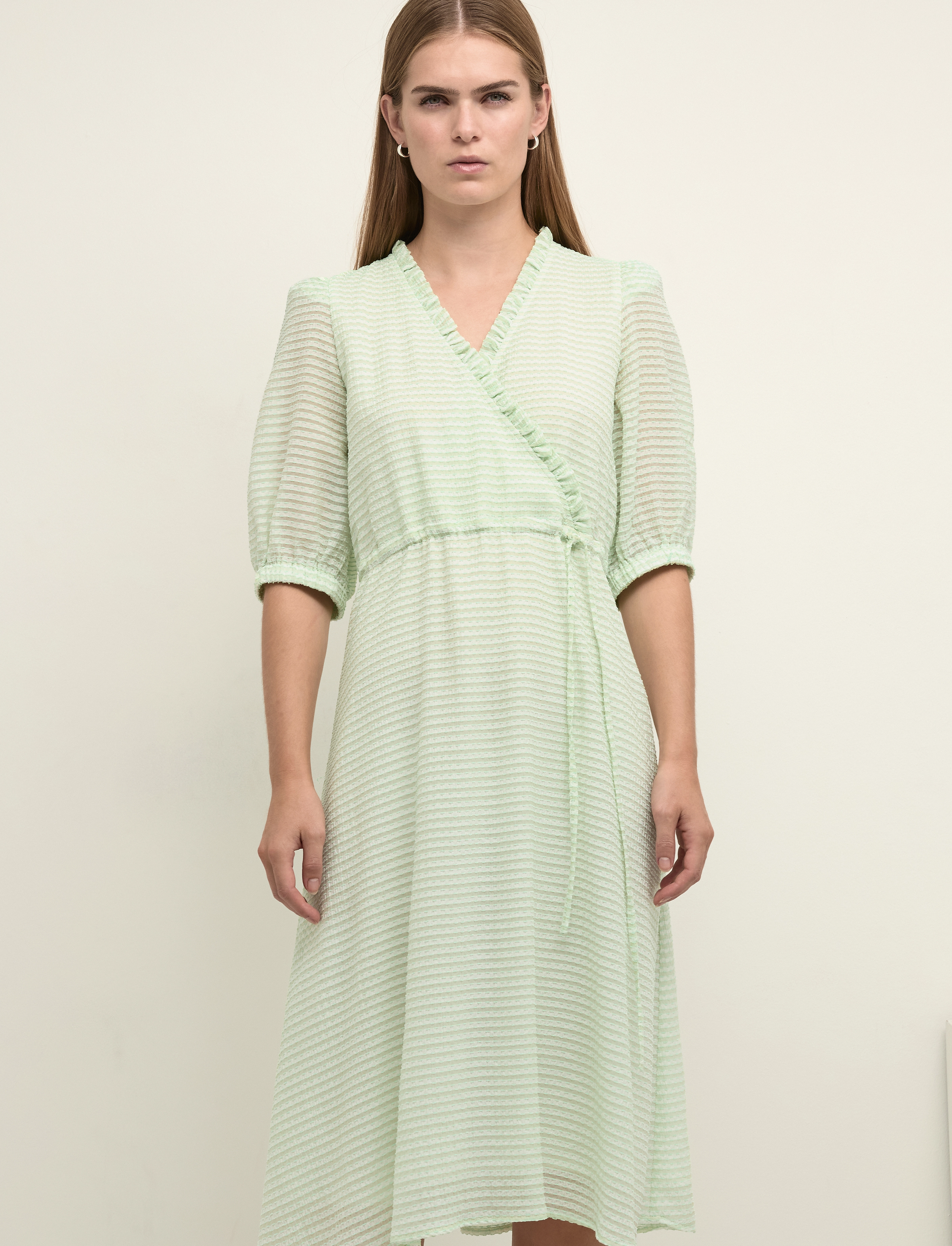 Karen By Simonsen Ippakb Dress, 34, Green, Kjoler > Knælange Og Midi, Dame