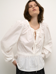 Karen By Simonsen - JazzKB Top - long-sleeved shirts - egret - 5