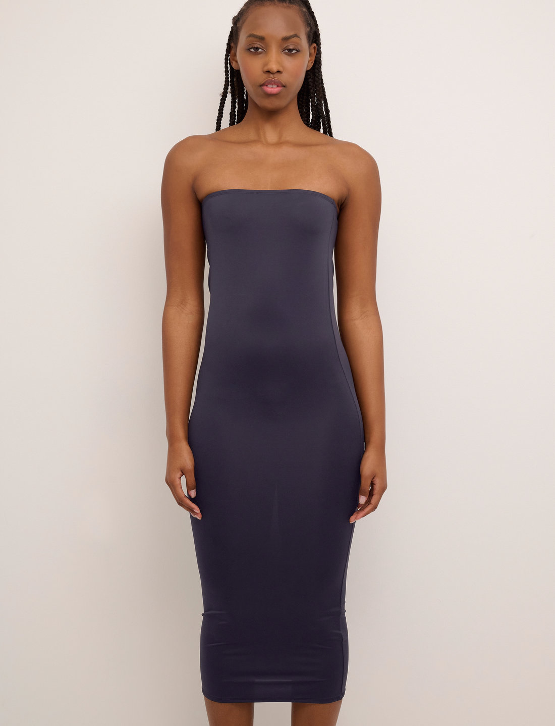 Tube midi dress clearance strapless