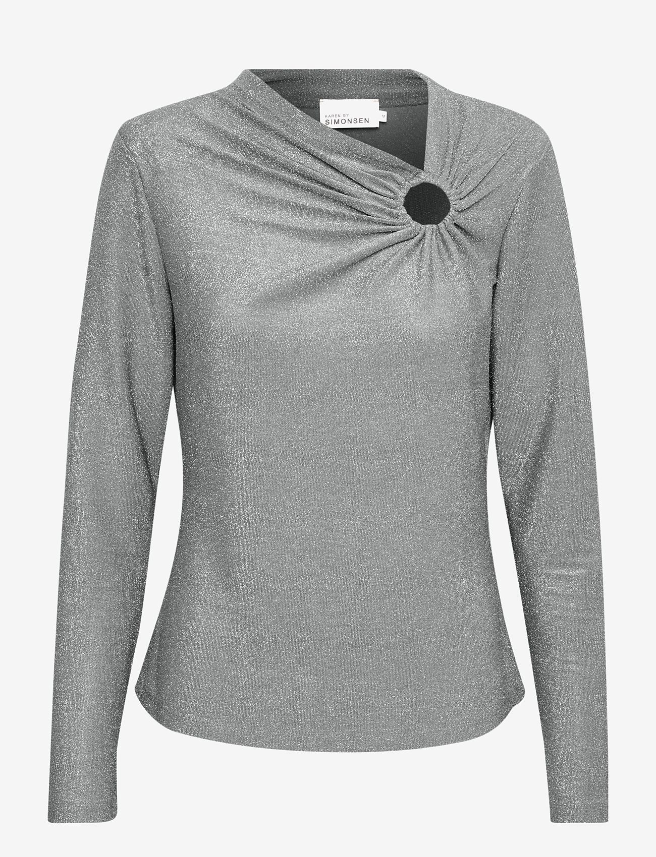 Karen By Simonsen - KarlaKB Top - herbstliche kleidung - silver - 0