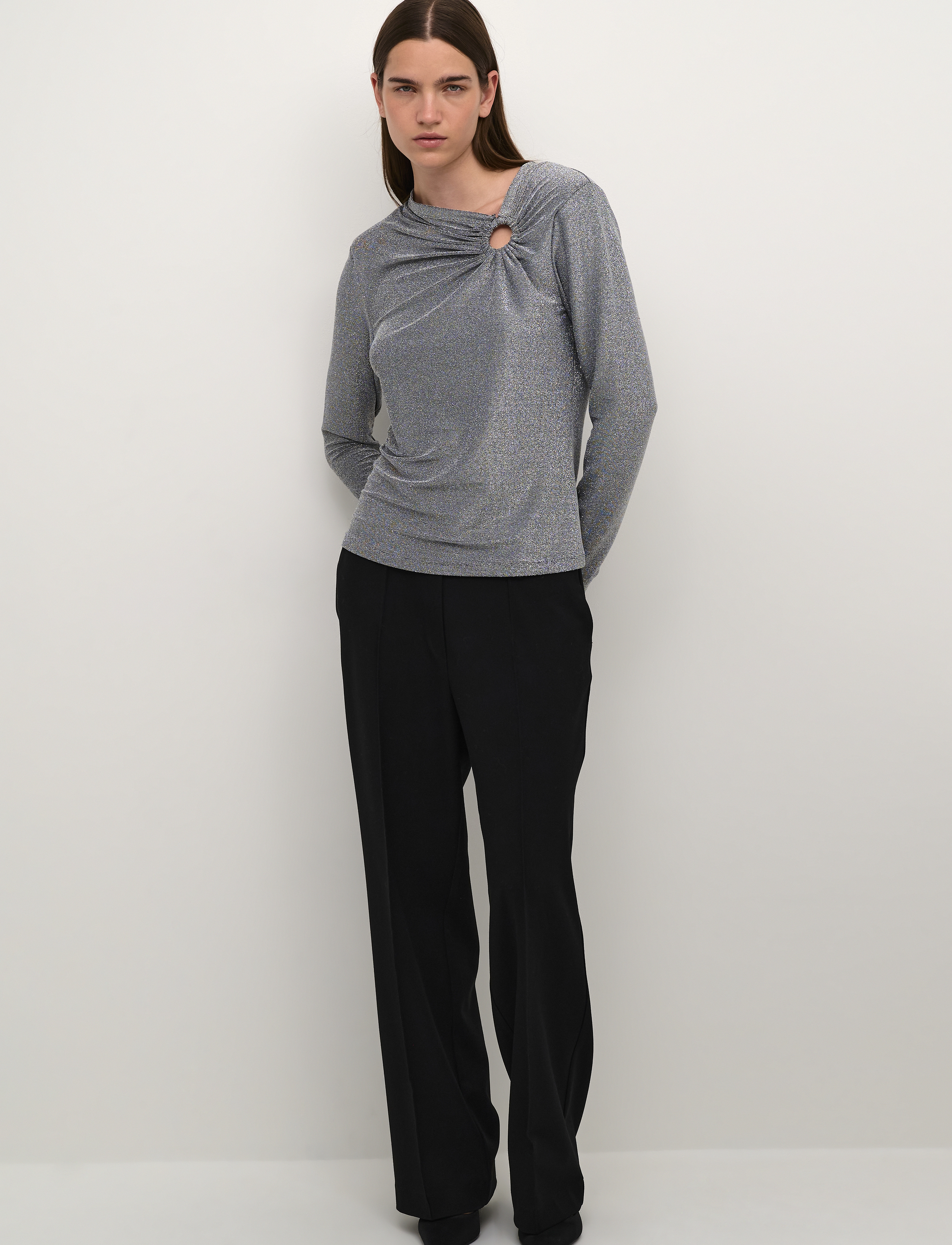 Karen By Simonsen - KarlaKB Top - pikkade varrukatega alussärgid - silver - 3