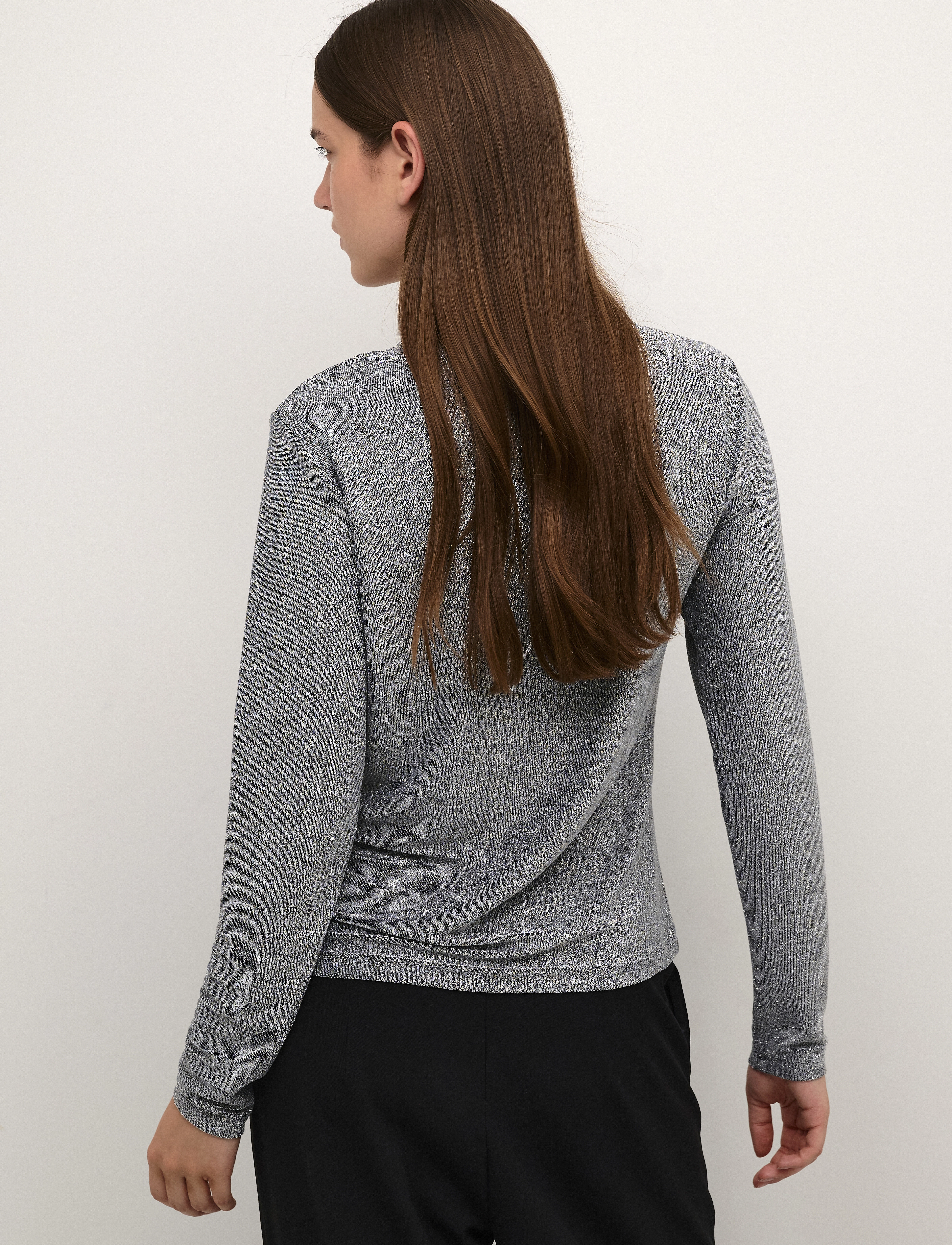 Karen By Simonsen - KarlaKB Top - pikkade varrukatega alussärgid - silver - 4