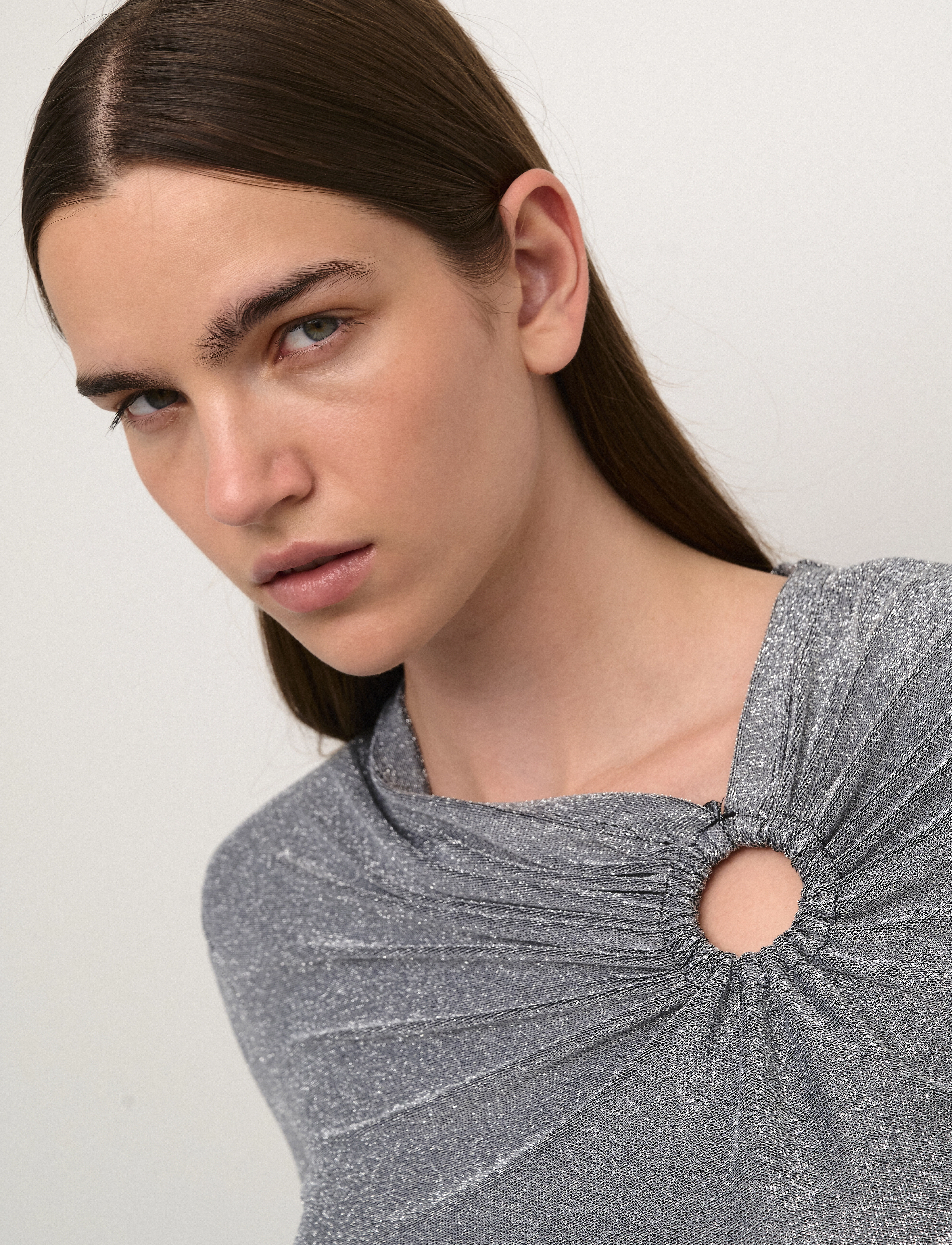 Karen By Simonsen - KarlaKB Top - pikkade varrukatega alussärgid - silver - 5