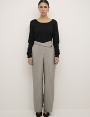 Karen By Simonsen - KathrineKB Wide Pants - wide leg trousers - opal gray melange - 3
