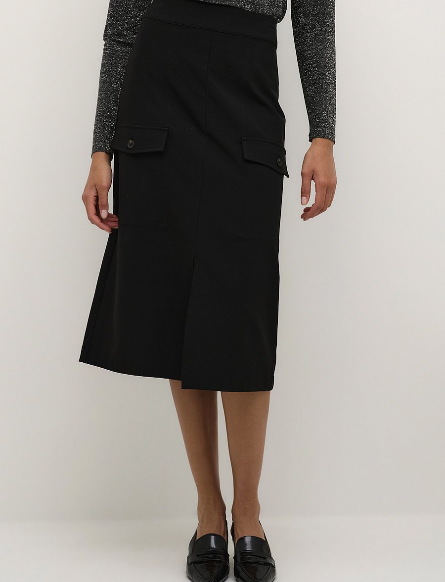 Karen By Simonsen - KristelKB Skirt - midi nederdele - meteorite - 0