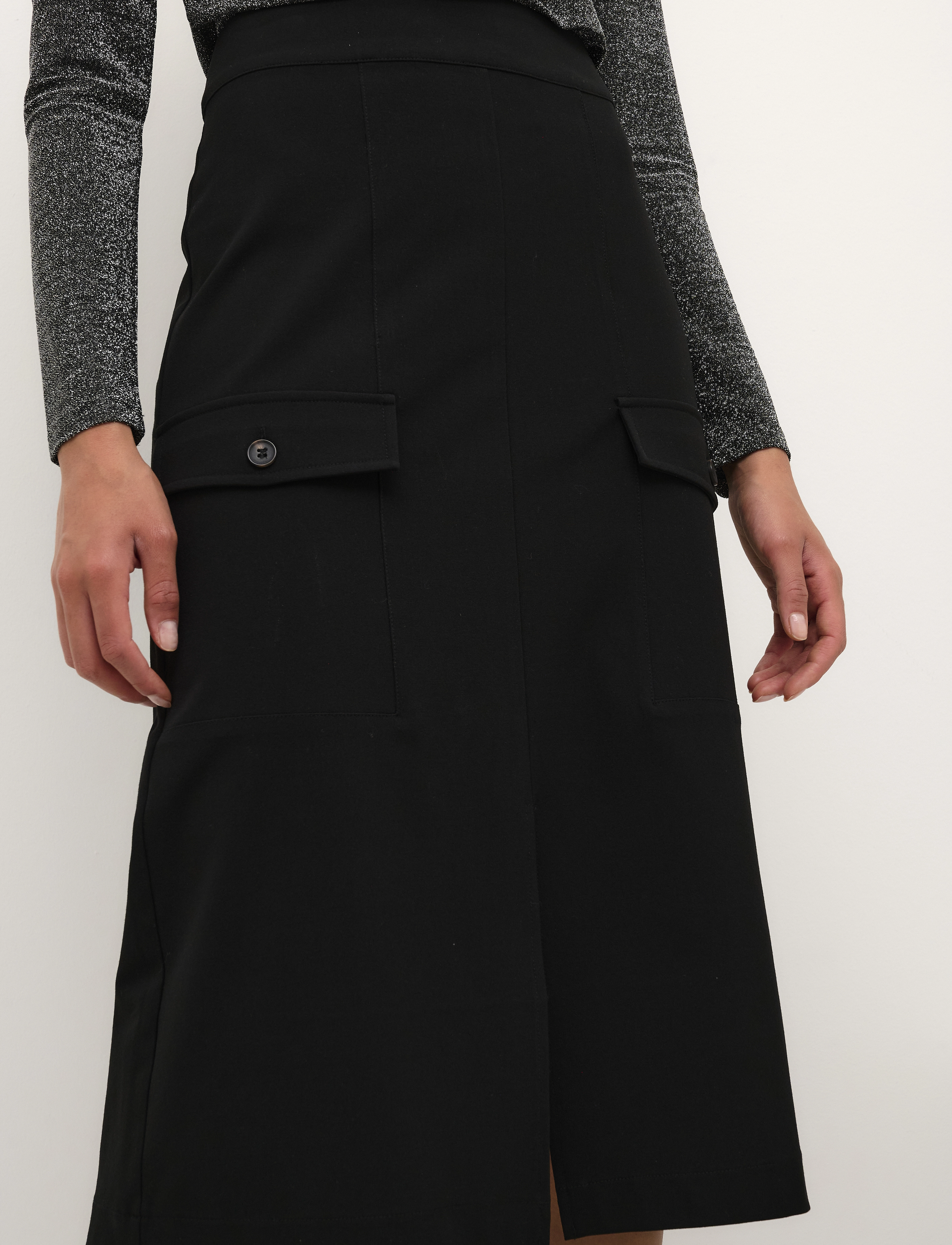 Karen By Simonsen - KristelKB Skirt - midi nederdele - meteorite - 5
