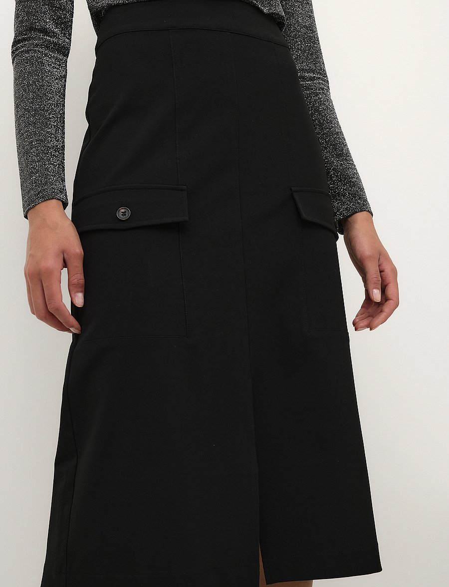 Karen By Simonsen - KristelKB Skirt - midi nederdele - meteorite - 5