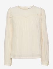 Karen By Simonsen - KatharinaKB Blouse - long-sleeved blouses - egret - 0