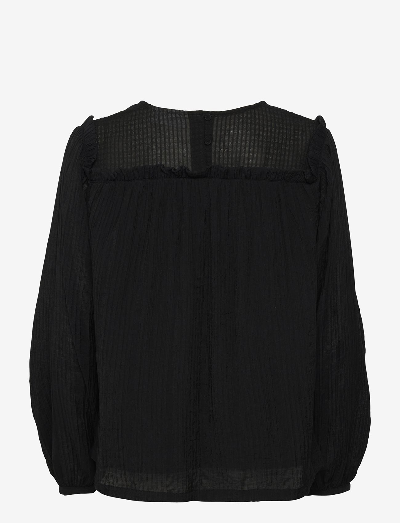 Karen By Simonsen - KatharinaKB Blouse - langærmede bluser - meteorite - 2