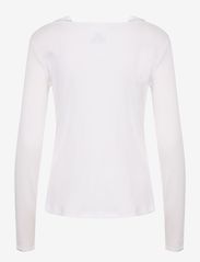 Karen By Simonsen - JillKB Cut out Tee - long-sleeved tops - bright white - 2