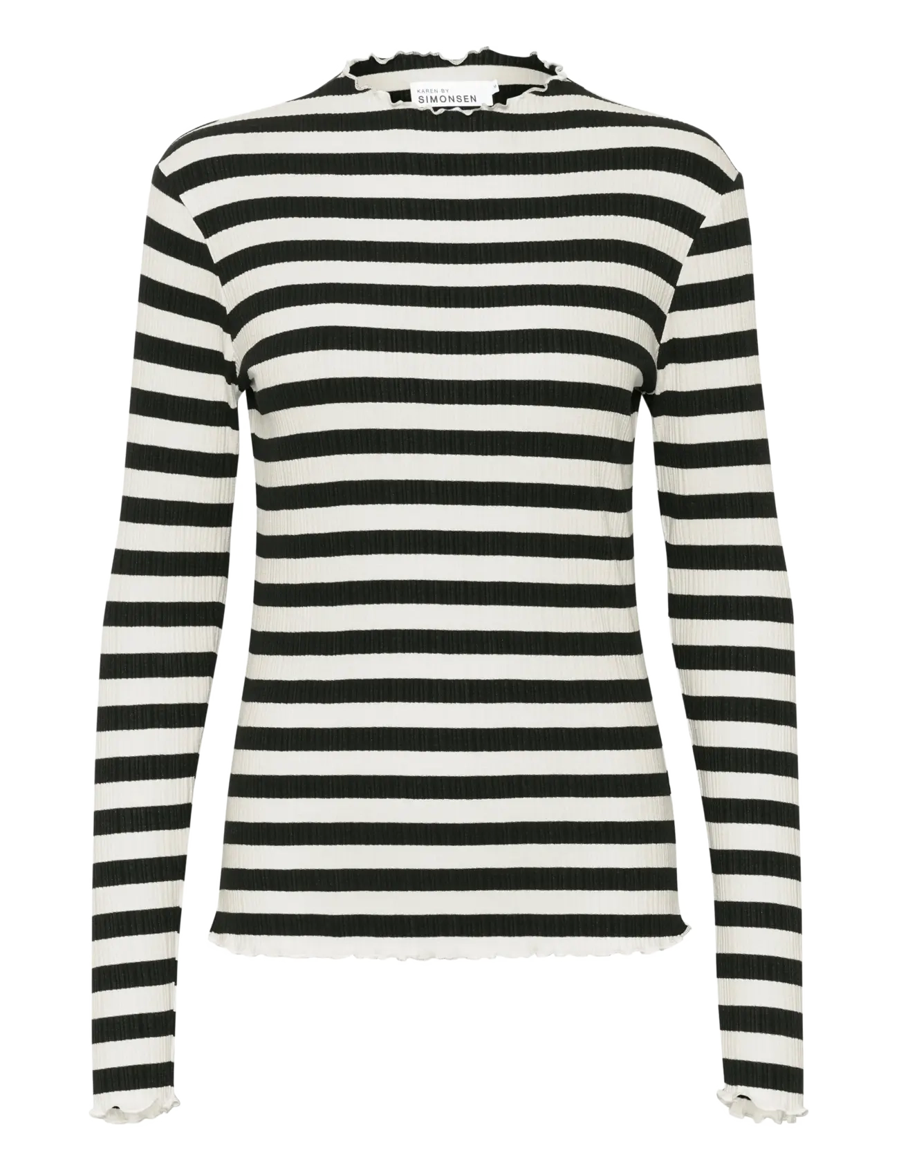KAREN BY SIMONSEN Candacekb Big Stripe Ls Schwarz - S - Damen
