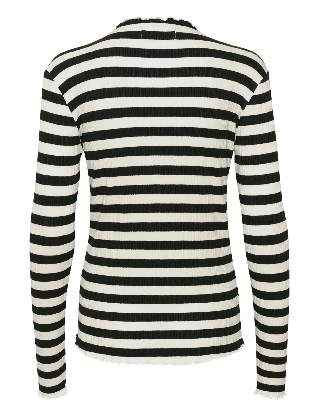 Karen By Simonsen - CandaceKB Big Stripe LS - long-sleeved tops - egret/meteorite stripe - 2