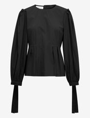 Karen By Simonsen - KlaraKB Top - long-sleeved blouses - meteorite - 0