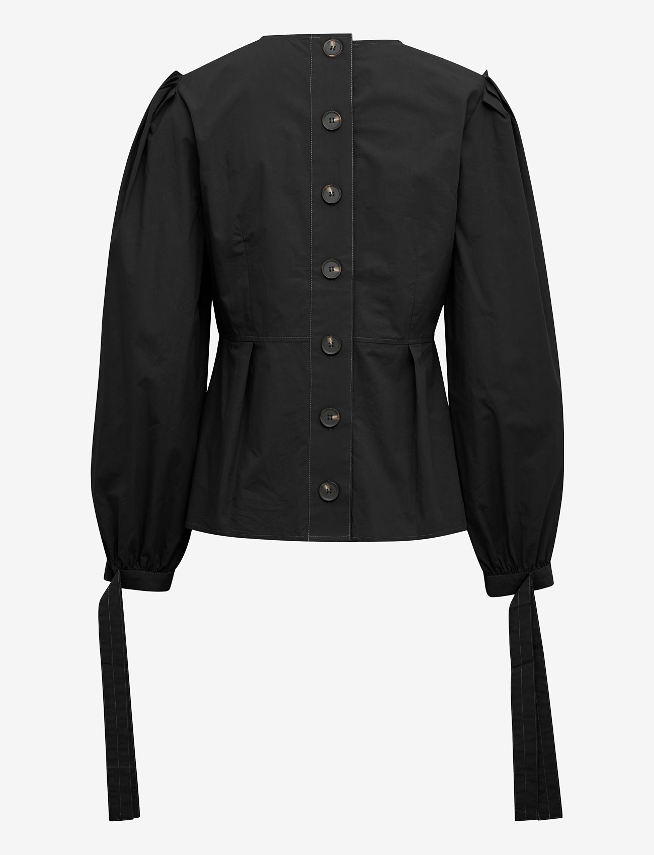 Karen By Simonsen - KlaraKB Top - langärmlige blusen - meteorite - 2