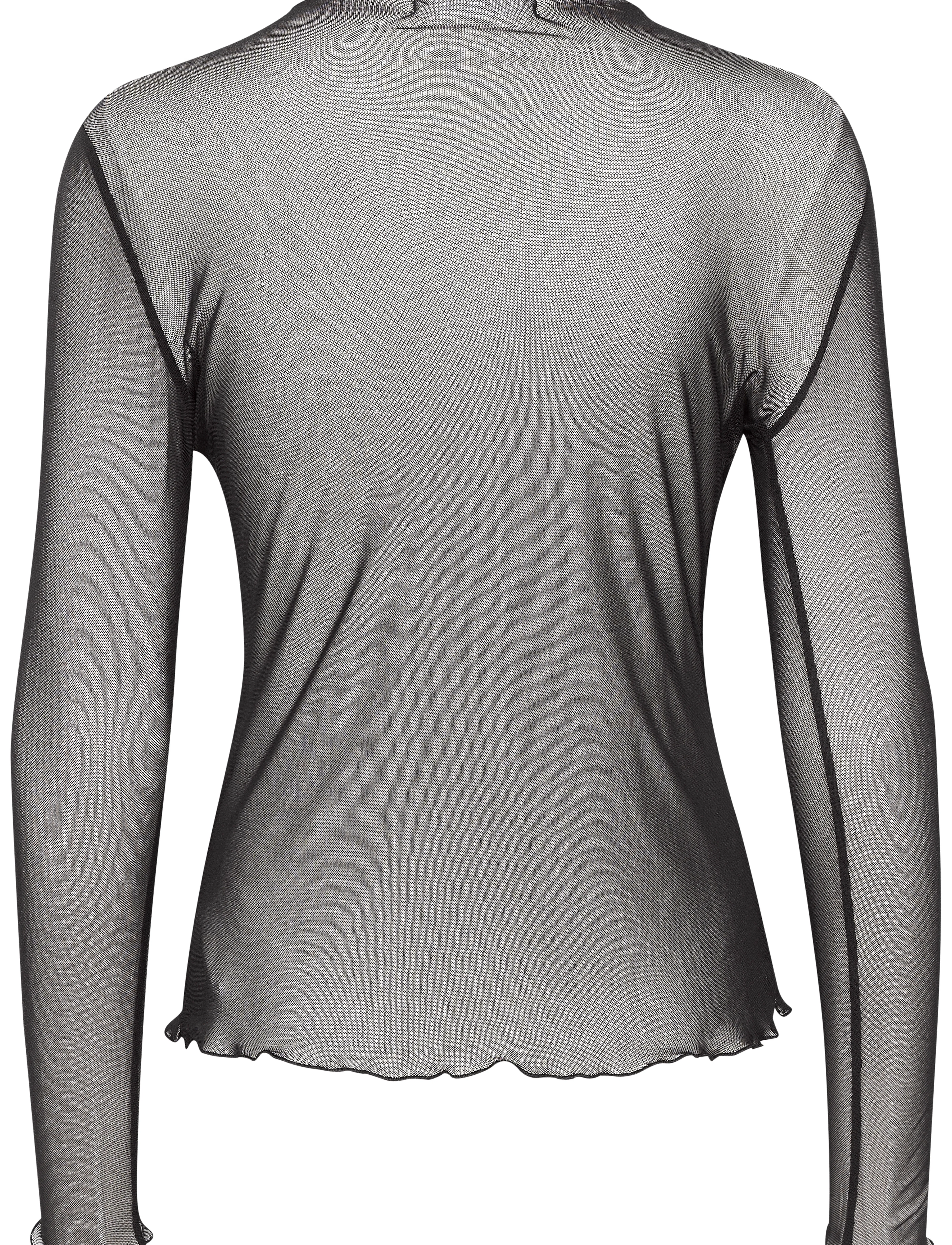 Karen By Simonsen - DeshKB LS Tee - langärmlige tops - meteorite - 2