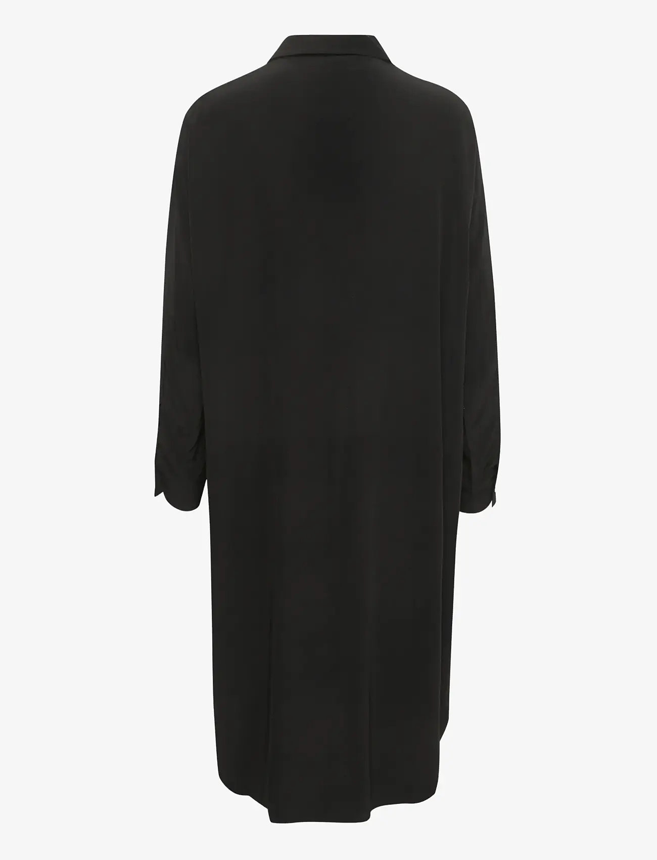 Karen By Simonsen - AjanaKB Solid Long Shirt - skjortekjoler - meteorite - 2