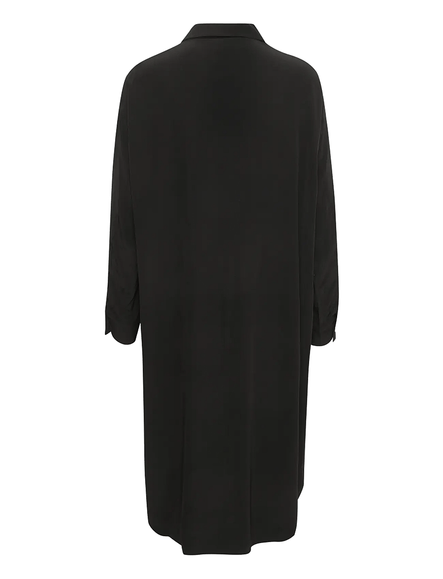 Karen By Simonsen - AjanaKB Solid Long Shirt - särkkleidid - meteorite - 2