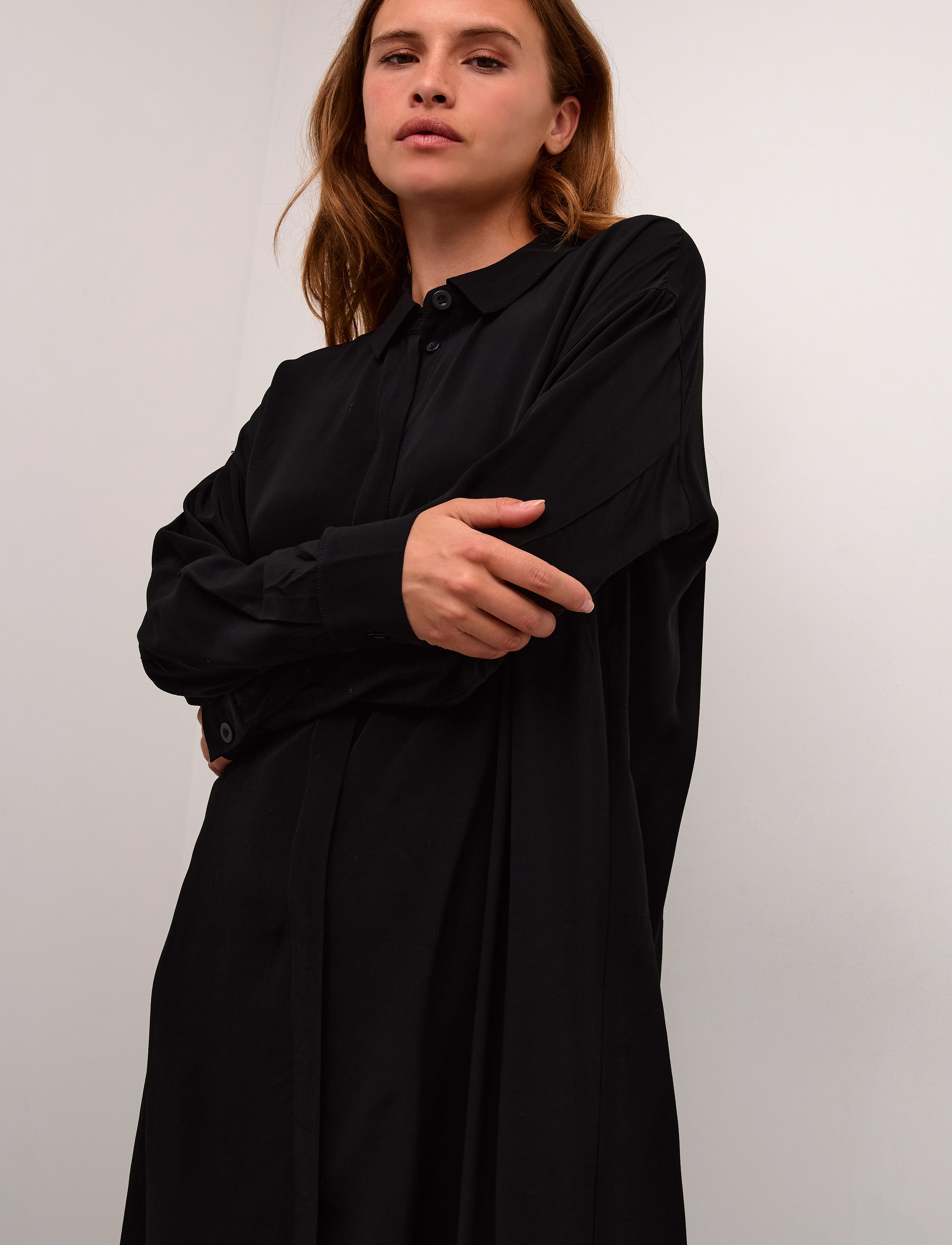 Karen By Simonsen Ajanakb Solid Long Shirt skjortor dam – bild 4