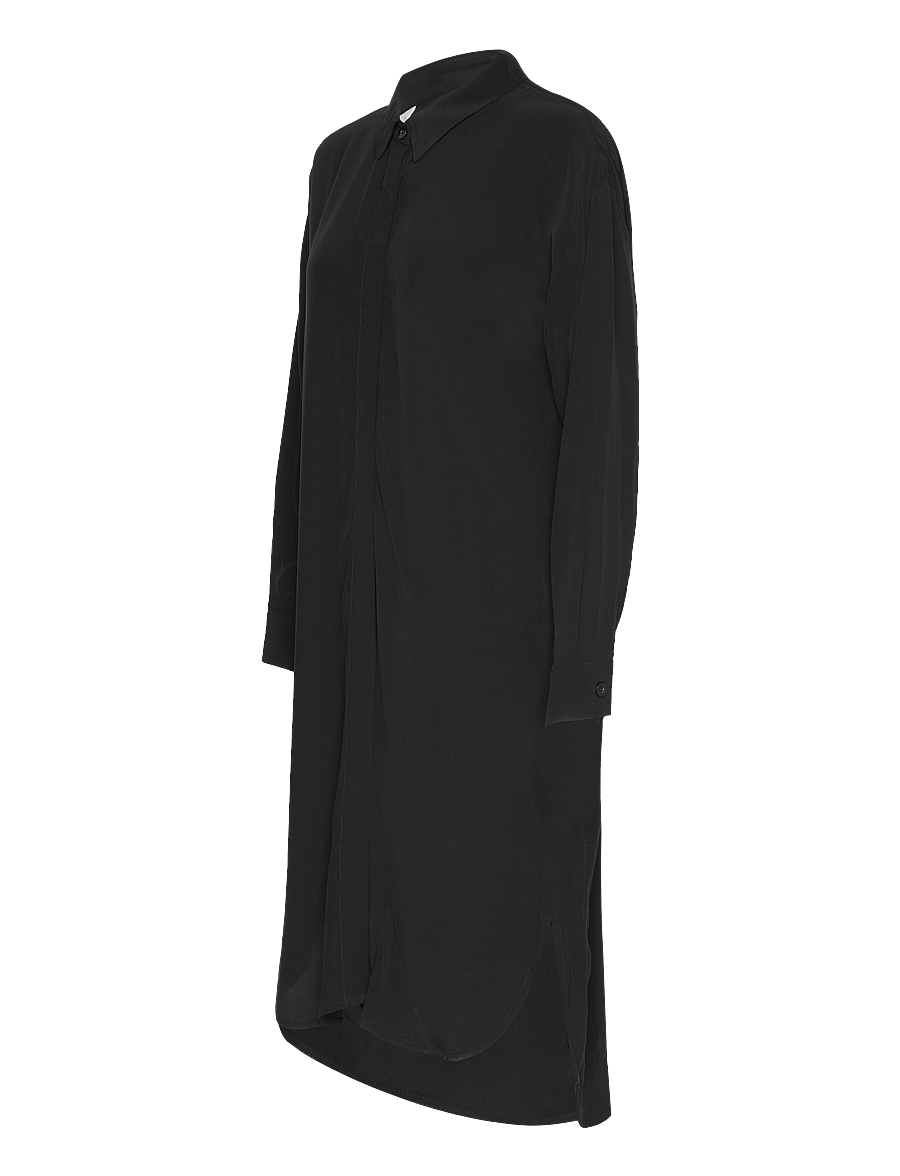 Karen By Simonsen - AjanaKB Solid Long Shirt - särkkleidid - meteorite - 3