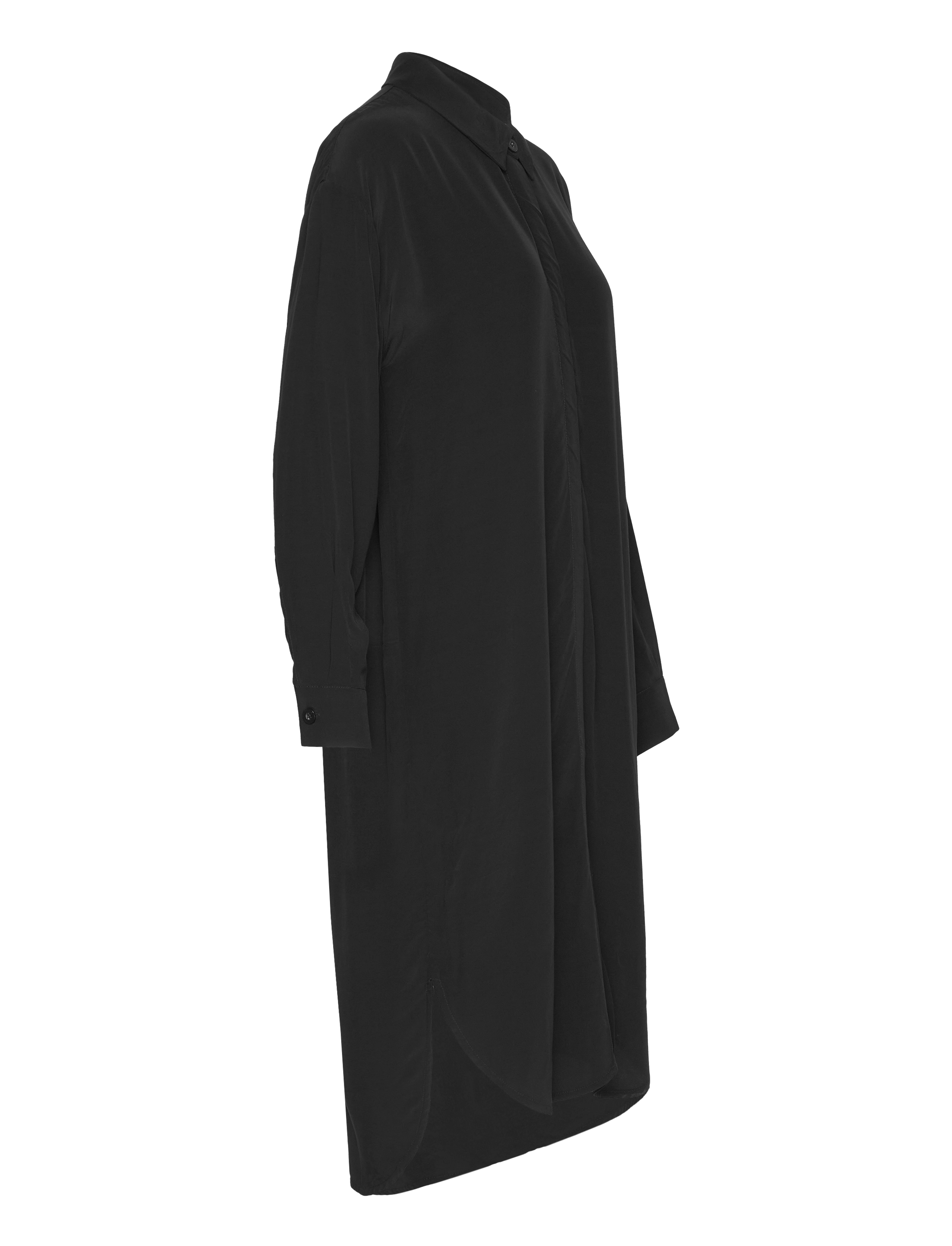 Karen By Simonsen - AjanaKB Solid Long Shirt - midi-jurken - meteorite - 4