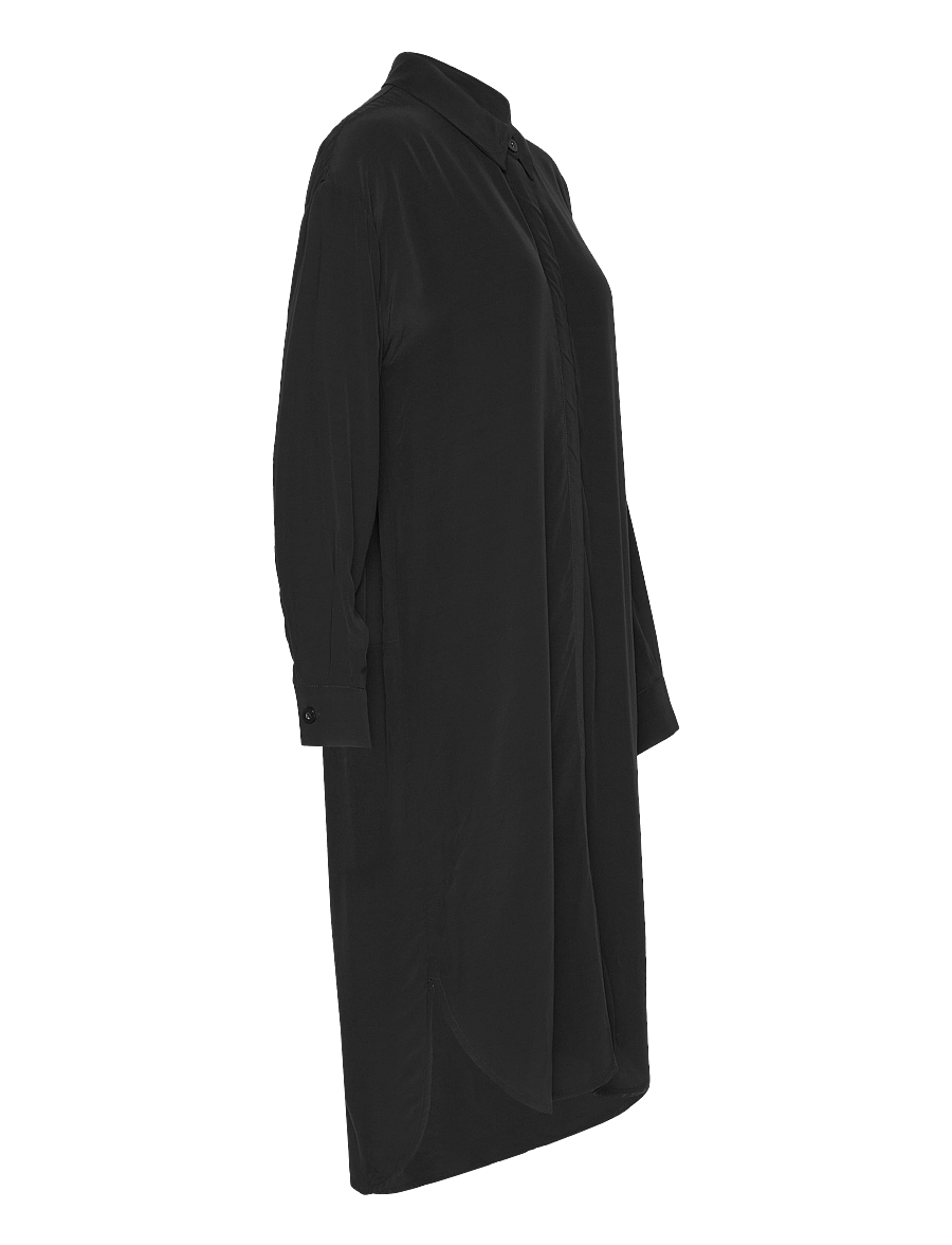 Karen By Simonsen - AjanaKB Solid Long Shirt - särkkleidid - meteorite - 4