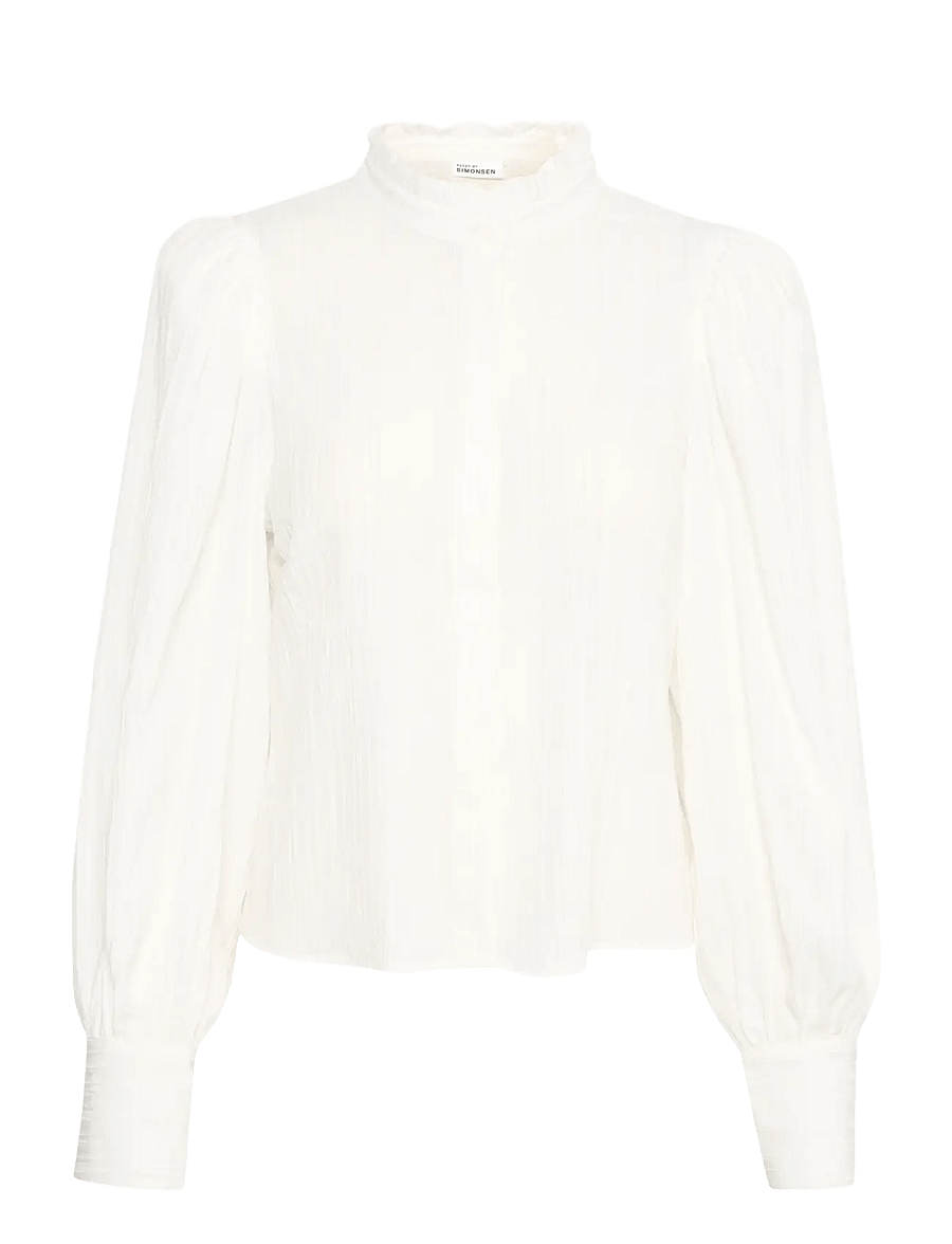 Karen By Simonsen - FrostyKB Frill Shirt - bright white - 1