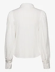 Karen By Simonsen - FrostyKB Frill Shirt - langermede skjorter - bright white - 1