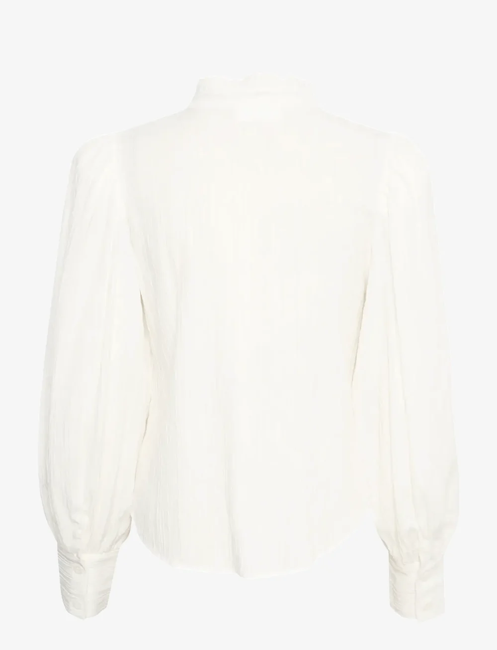 Karen By Simonsen - FrostyKB Frill Shirt - långärmade skjortor - bright white - 2