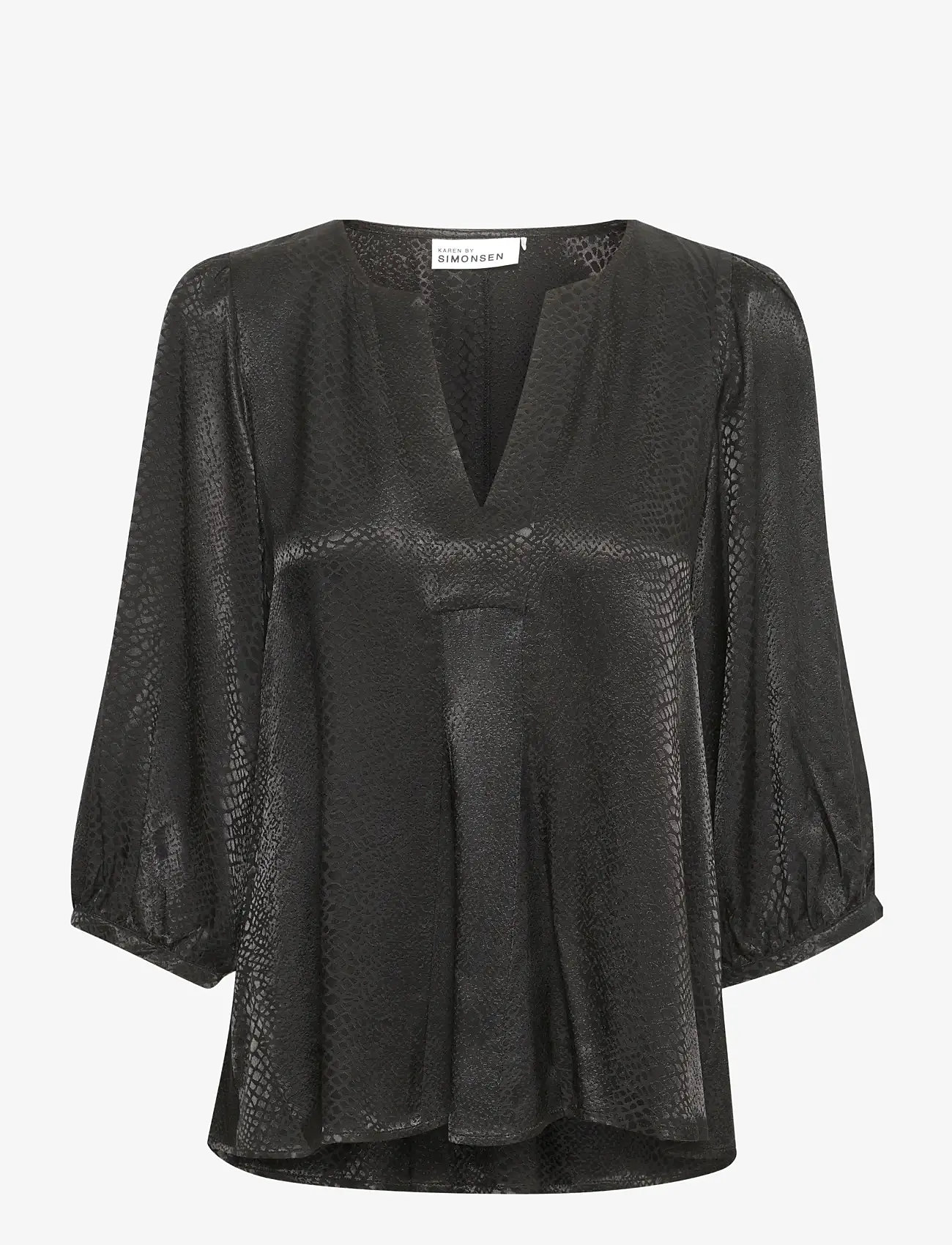 Karen By Simonsen - DarlingKB Top - kortærmede bluser - meteorite - 1