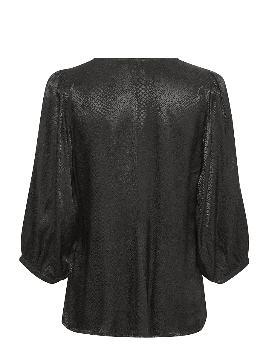 Karen By Simonsen - DarlingKB Top - blusen mit dreiviertelärmel - meteorite - 2