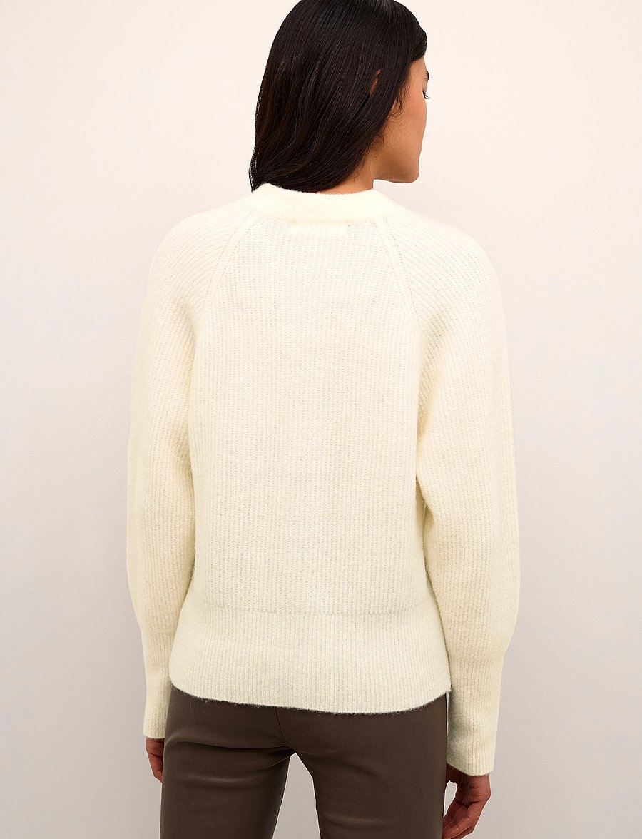 Karen By Simonsen - DebbieKB Short Cardigan - strickjacken - egret - 4