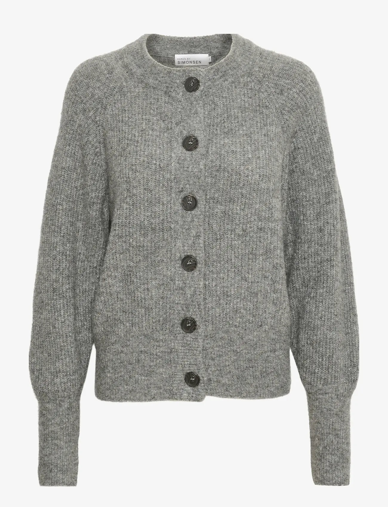 Karen By Simonsen - DebbieKB Short Cardigan - kardiganid - opal gray melange - 1