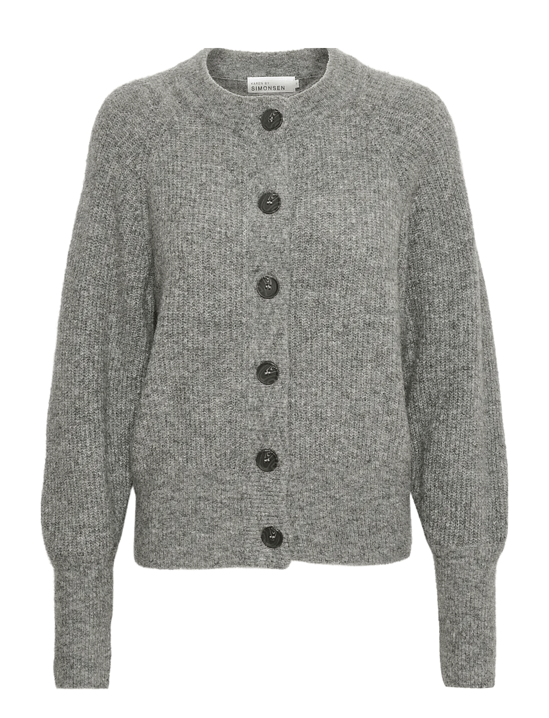 Karen By Simonsen - DebbieKB Short Cardigan - kardiganid - opal gray melange - 1
