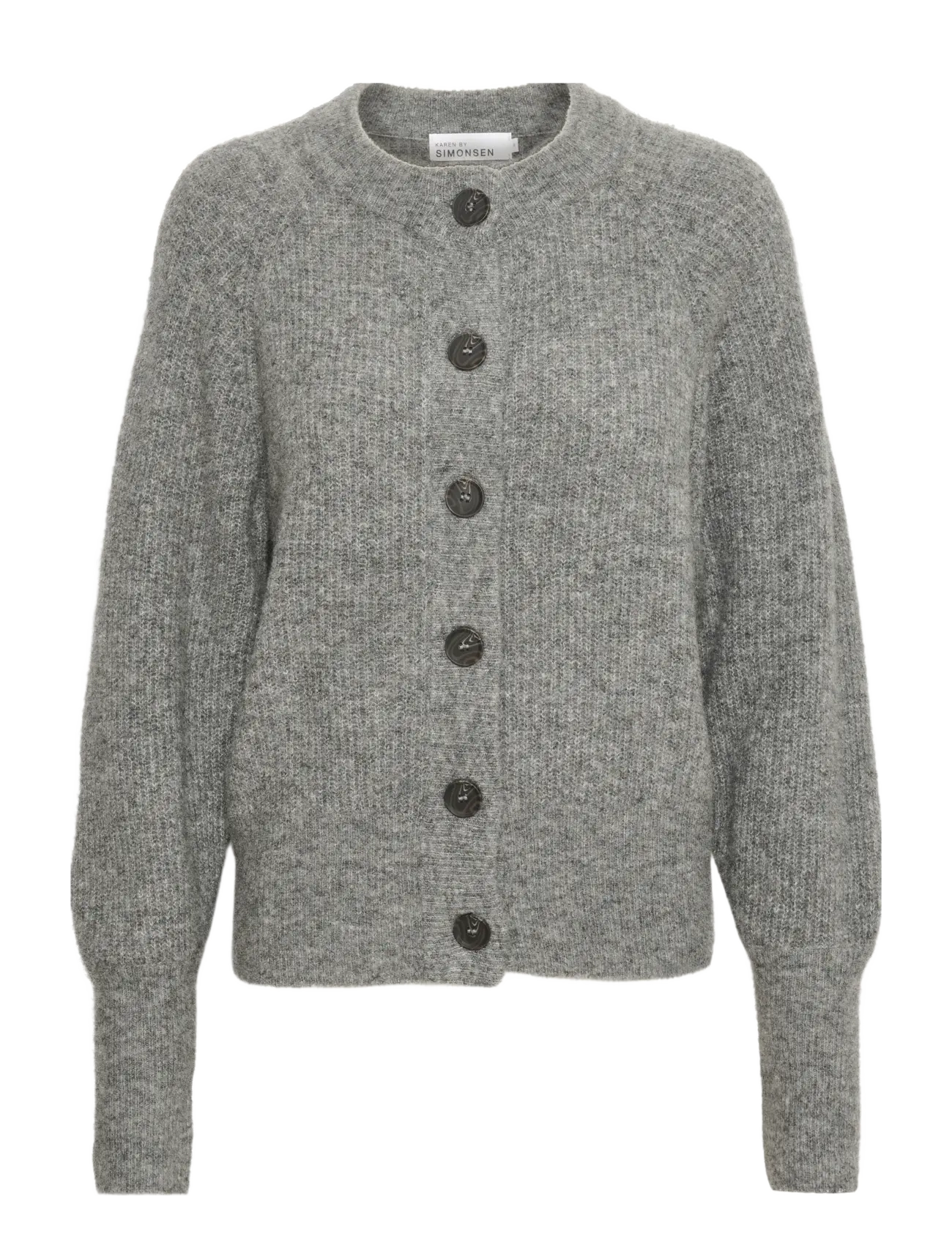 Karen By Simonsen DebbieKB Short Cardigan - Tøj - OPAL GRAY MELANGE / grey