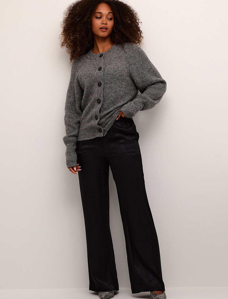 Karen By Simonsen - DebbieKB Short Cardigan - cardigans - opal gray melange - 3