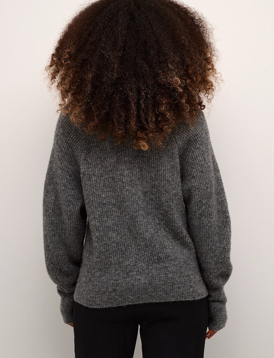 Karen By Simonsen - DebbieKB Short Cardigan - cardigans - opal gray melange - 4