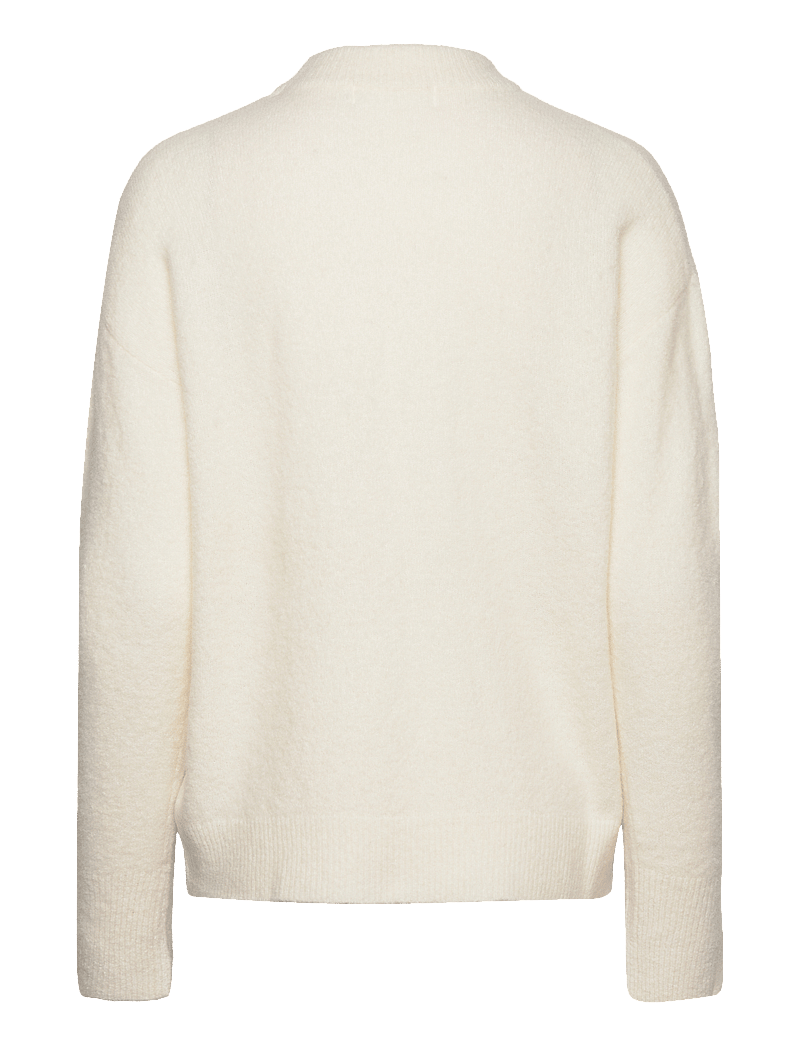 Karen By Simonsen - DebbieKB Oneck - stickade tröjor - egret - 2