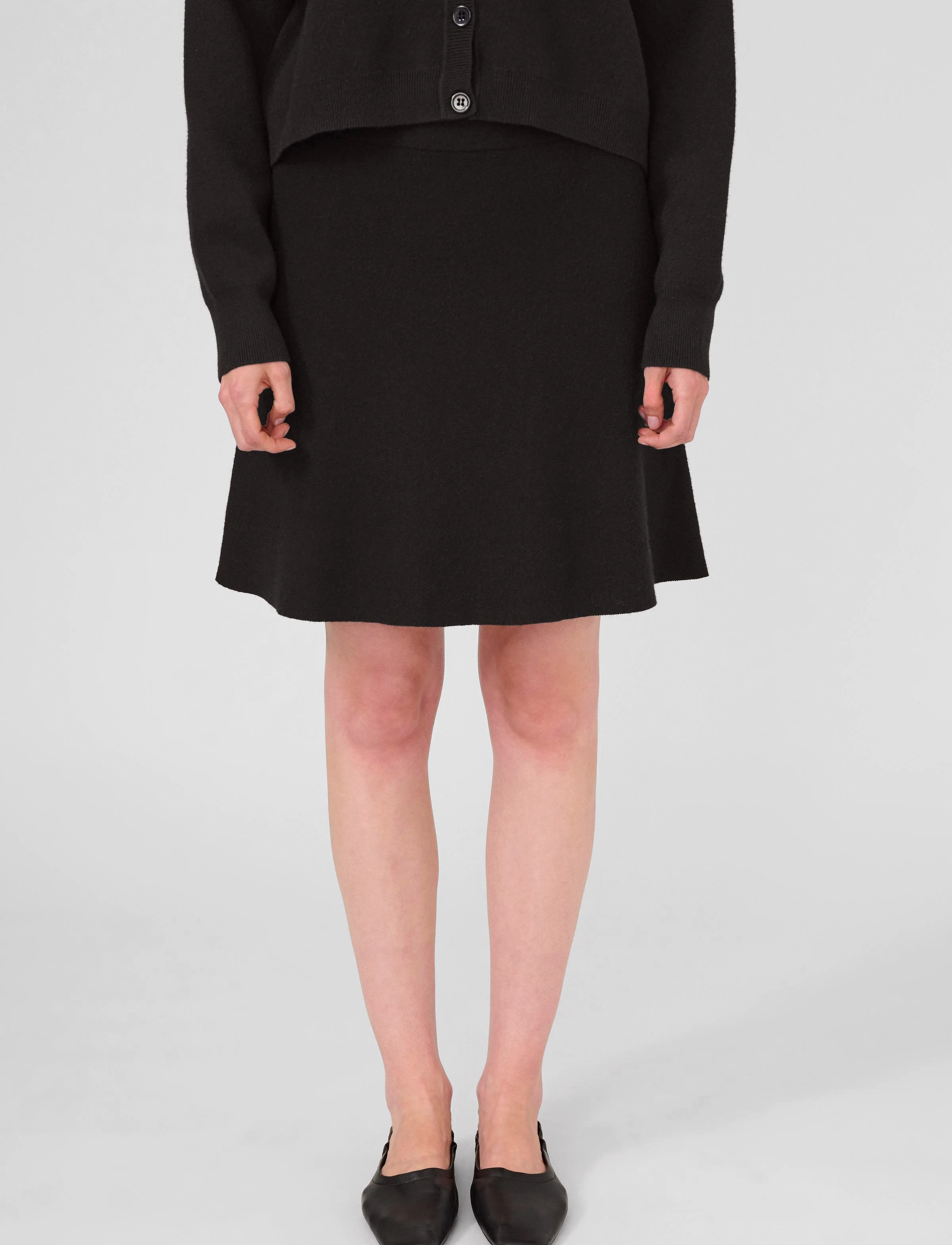 Karen By Simonsen DoddieKB Knit Skirt - Röcke - METEORITE / black