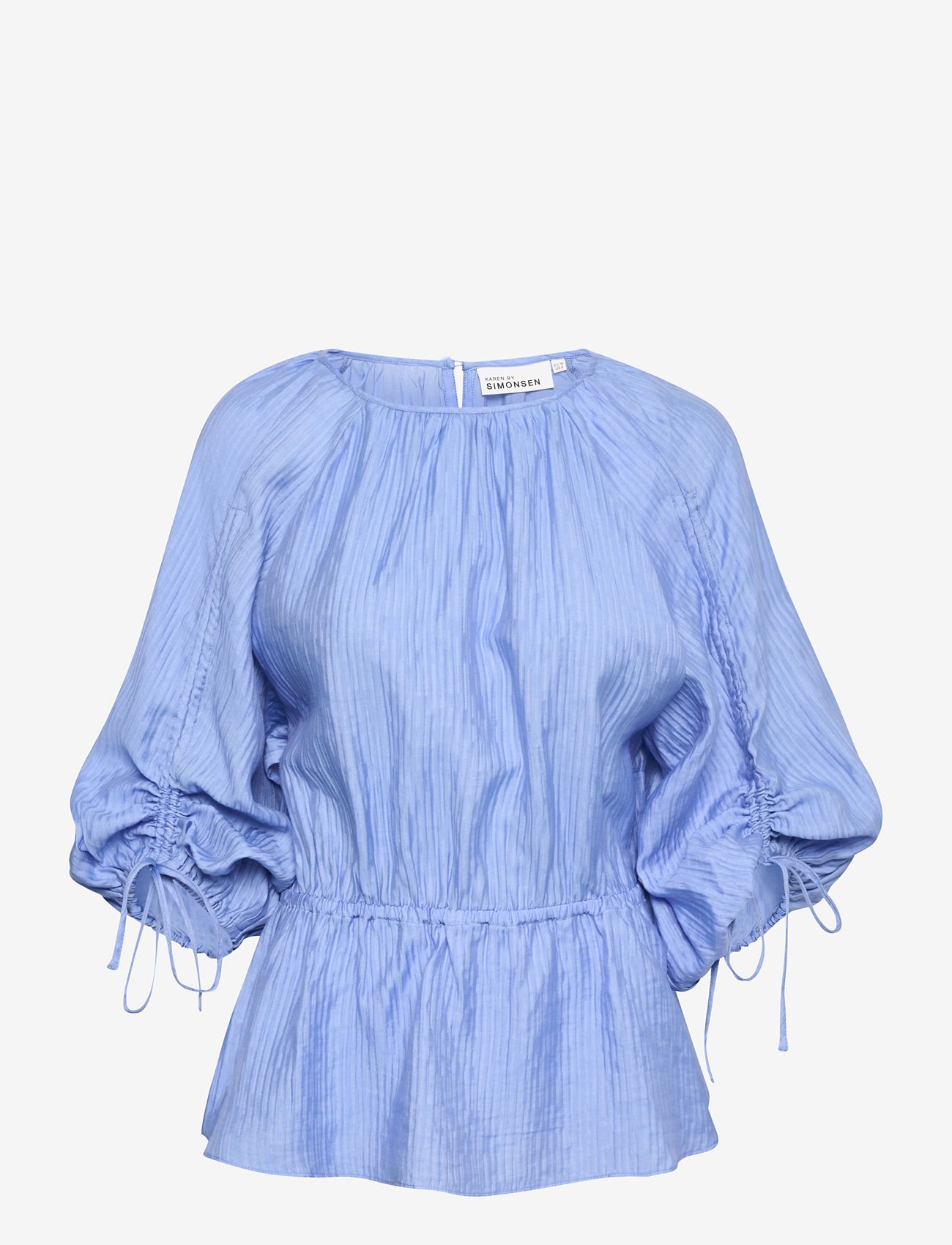 Karen By Simonsen - NomaKB Blouse - long-sleeved blouses - della robbia blue - 0