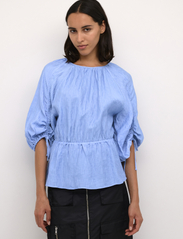 Karen By Simonsen - NomaKB Blouse - long-sleeved blouses - della robbia blue - 2