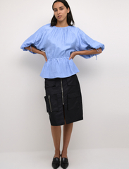 Karen By Simonsen - NomaKB Blouse - long-sleeved blouses - della robbia blue - 4