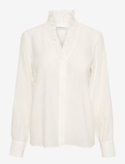 Karen By Simonsen - NathasjaKB Shirt - långärmade blusar - bright white - 0